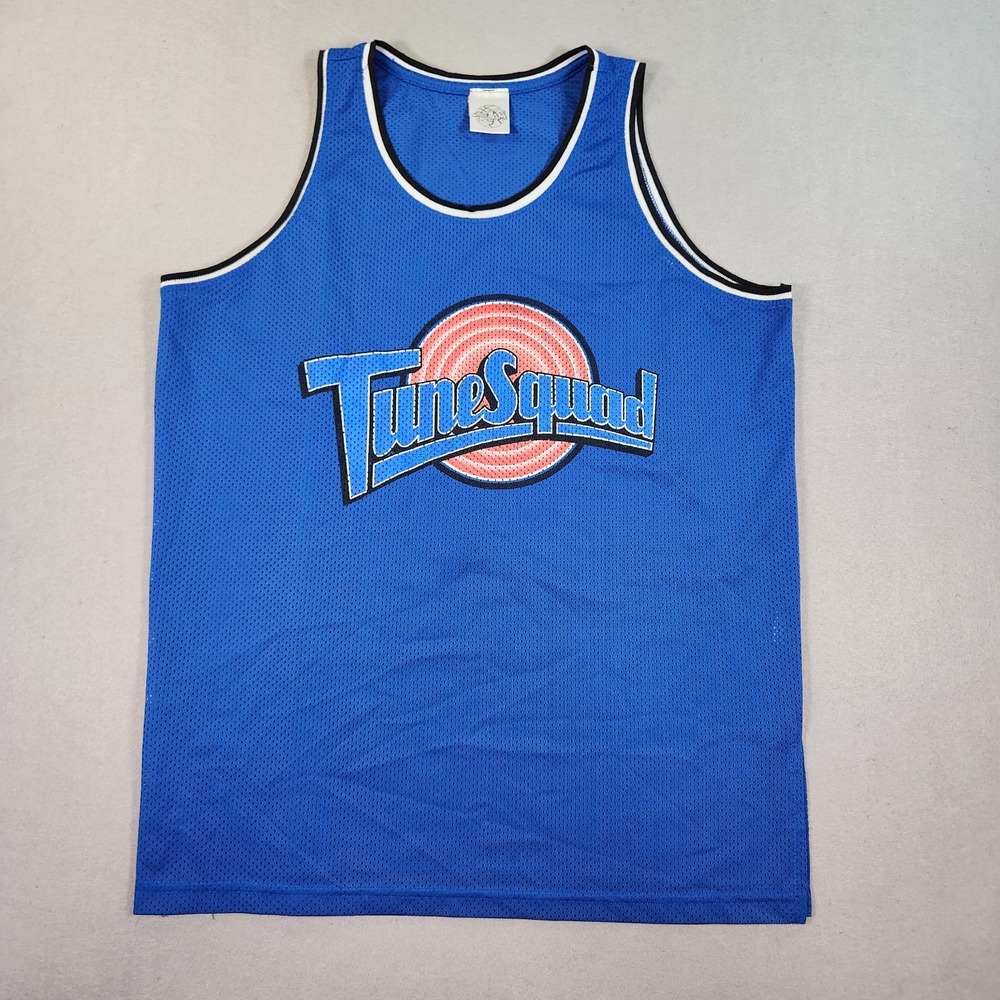 Mens Space Jam Tunes Squad Jersey Size Small Blue